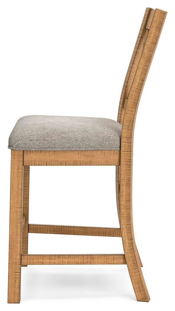 Havonplane Counter Height Extension Dining Table 4 Barstools and Bench