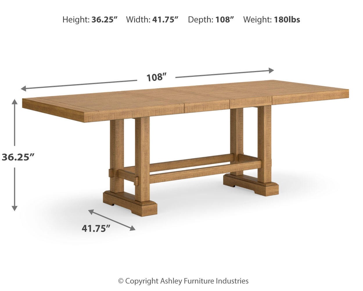 Havonplane Counter Height Extension Dining Table and 4 Barstools