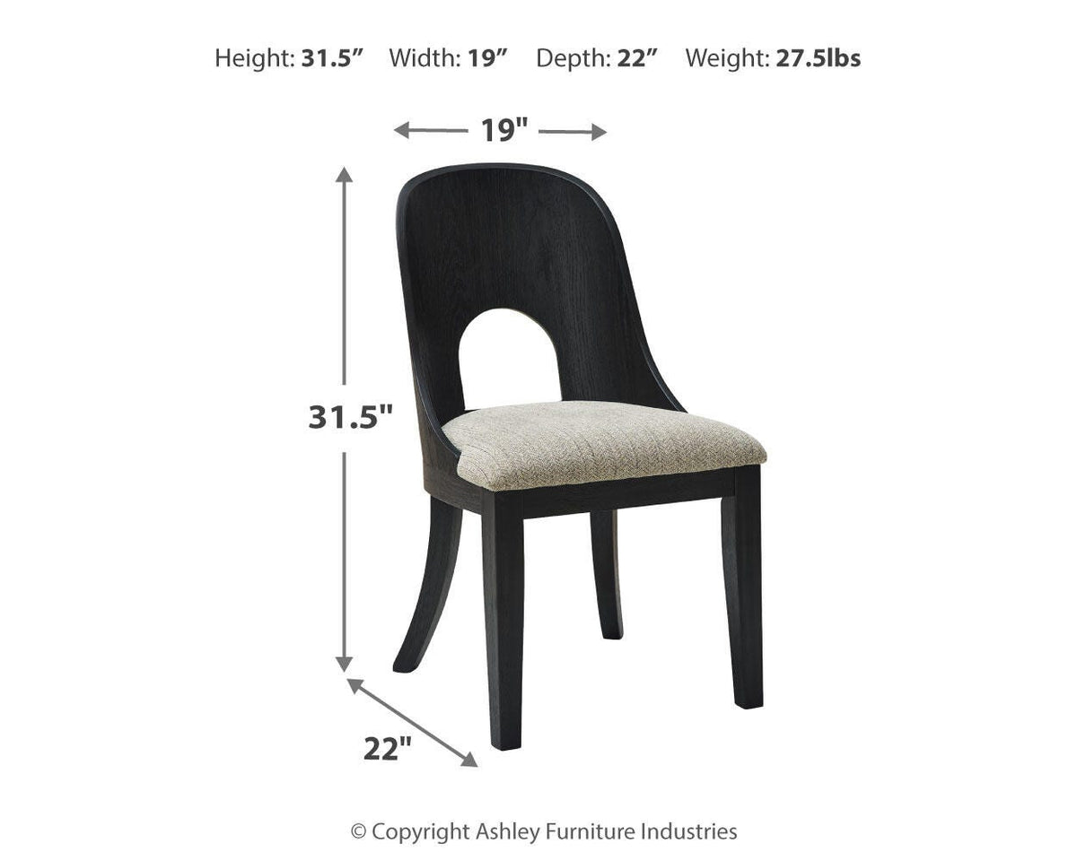 Rowanbeck 87-Inch Dining Table and 4 Side Chairs (D1) Signature Design by Ashley® Dining Package