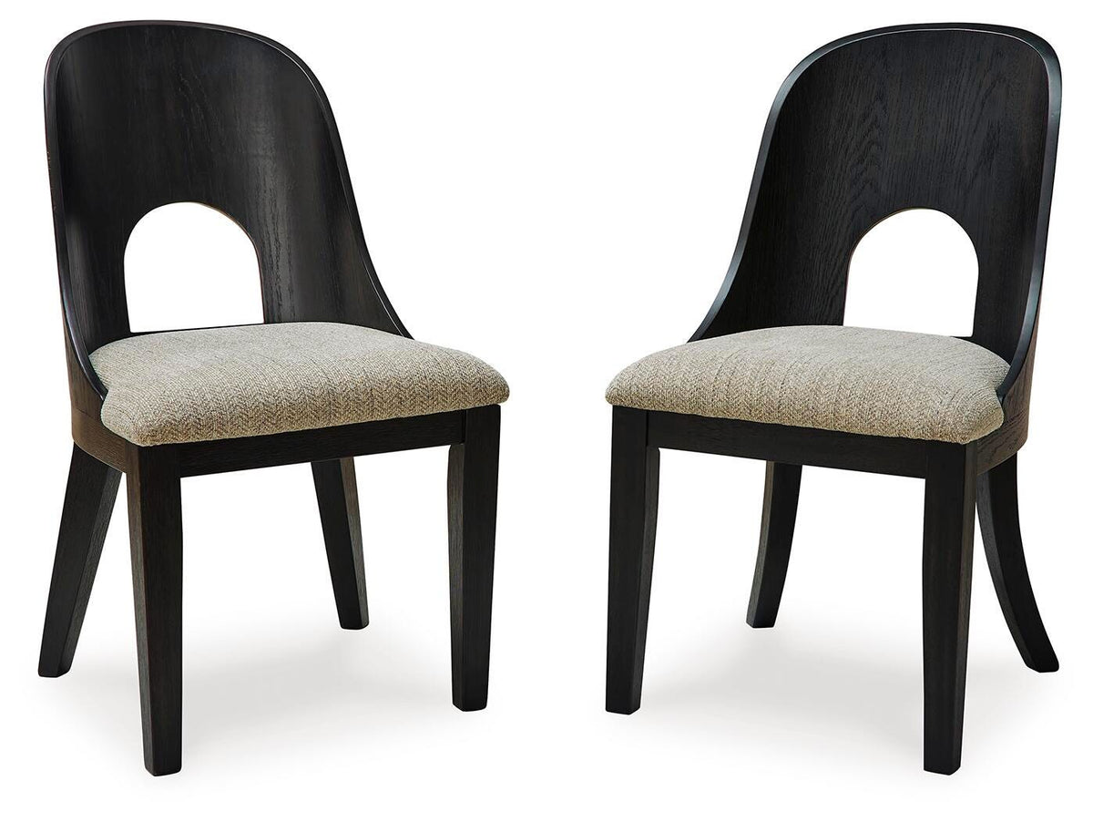 Rowanbeck Table, 2 Arm Chairs and 4 Side Chairs — 7-Piece Signature Design by Ashley® Dining Room
