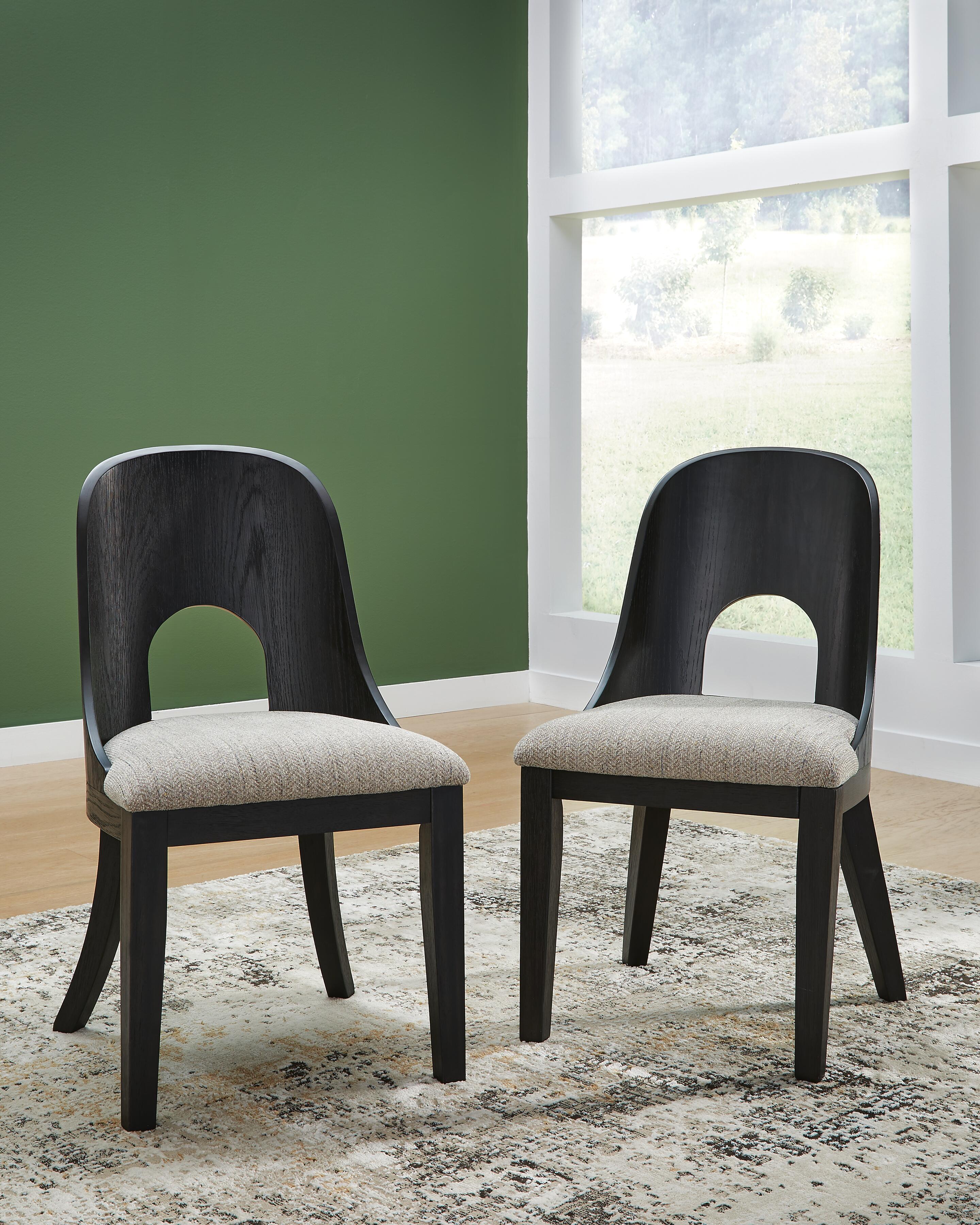Rowanbeck Table, 2 Arm Chairs and 4 Side Chairs — 7-Piece Signature Design by Ashley® Dining Room