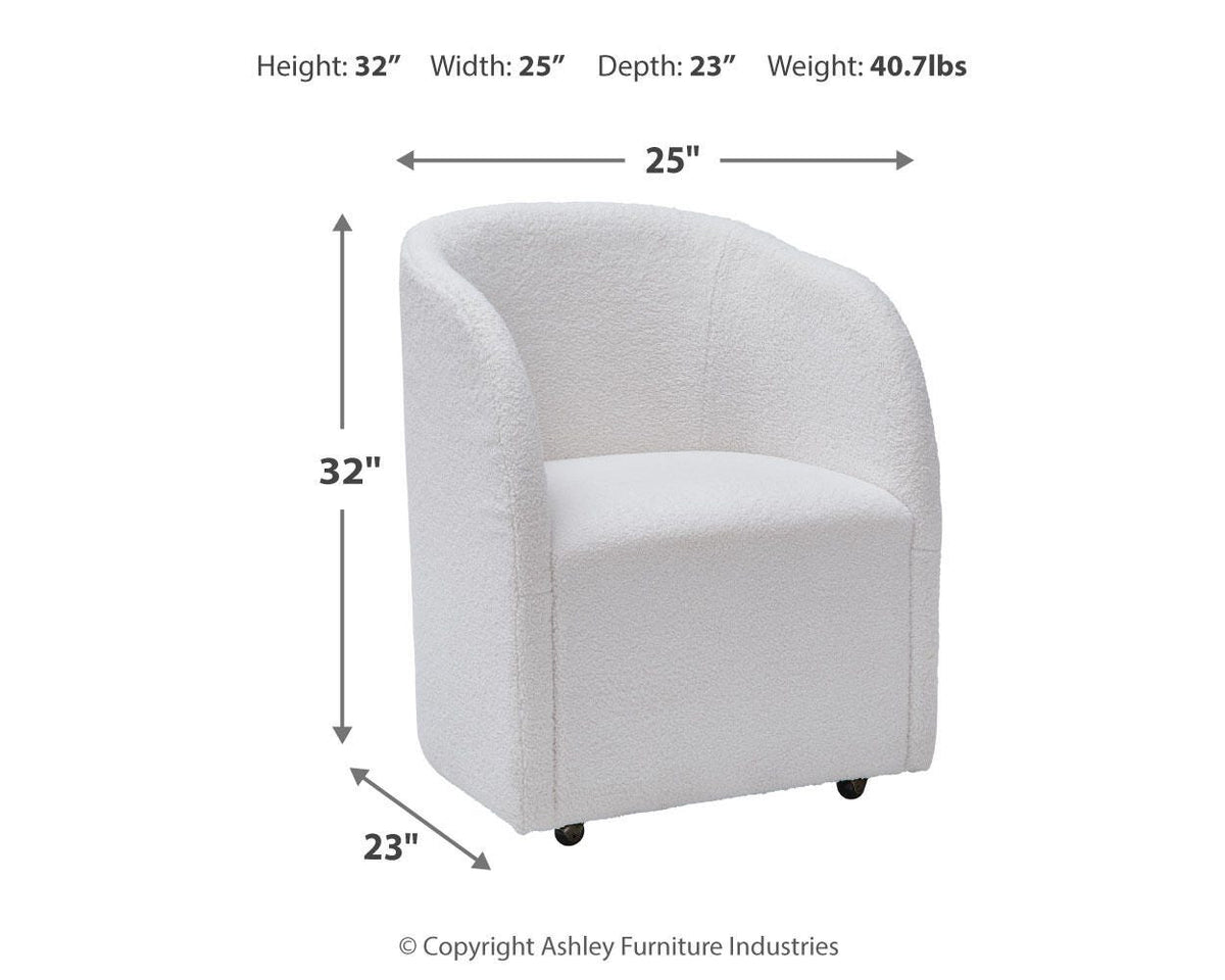 Rowanbeck 87-Inch Dining Table and 4 Arm Chairs (D2) Signature Design by Ashley® Dining Package