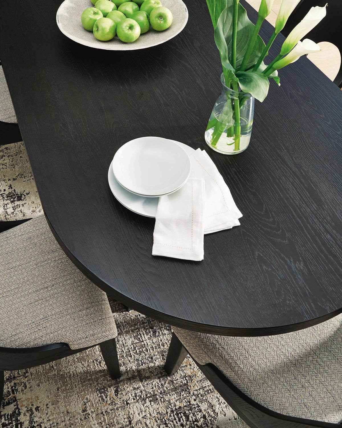 Rowanbeck Table, 2 Arm Chairs and 4 Side Chairs — 7-Piece Signature Design by Ashley® Dining Room