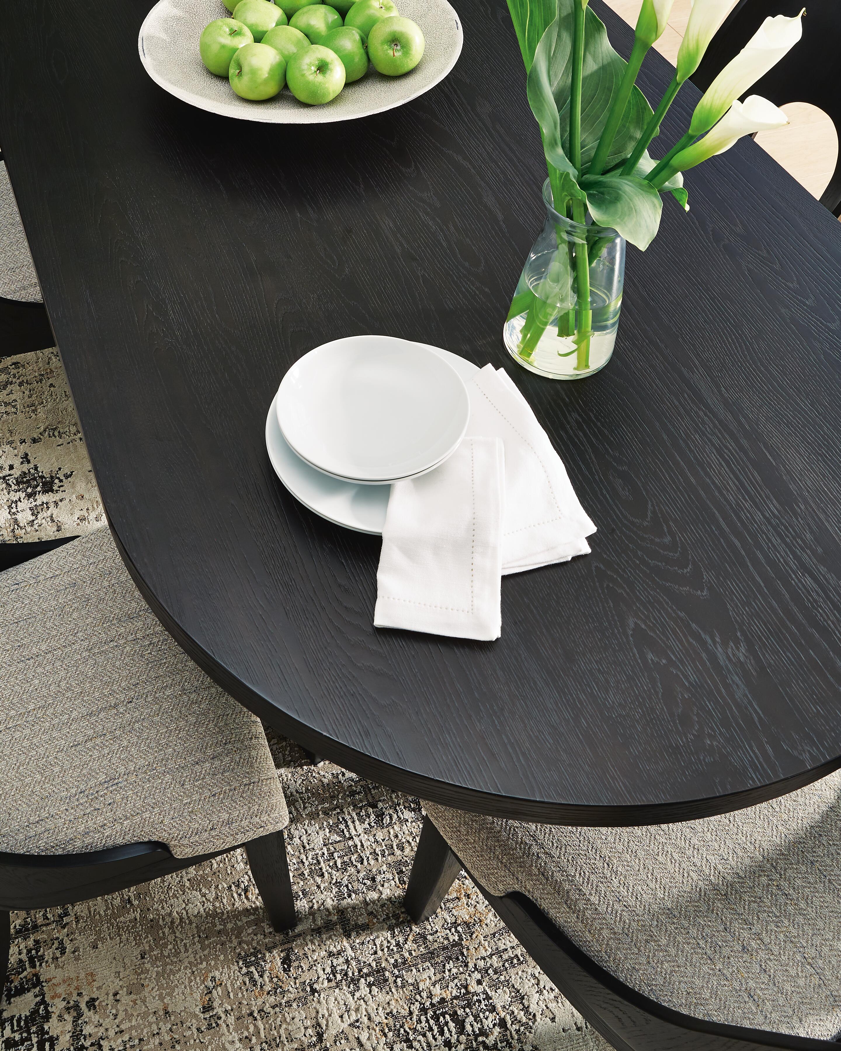 Rowanbeck 87-Inch Dining Table and 4 Side Chairs (D1) Signature Design by Ashley® Dining Package