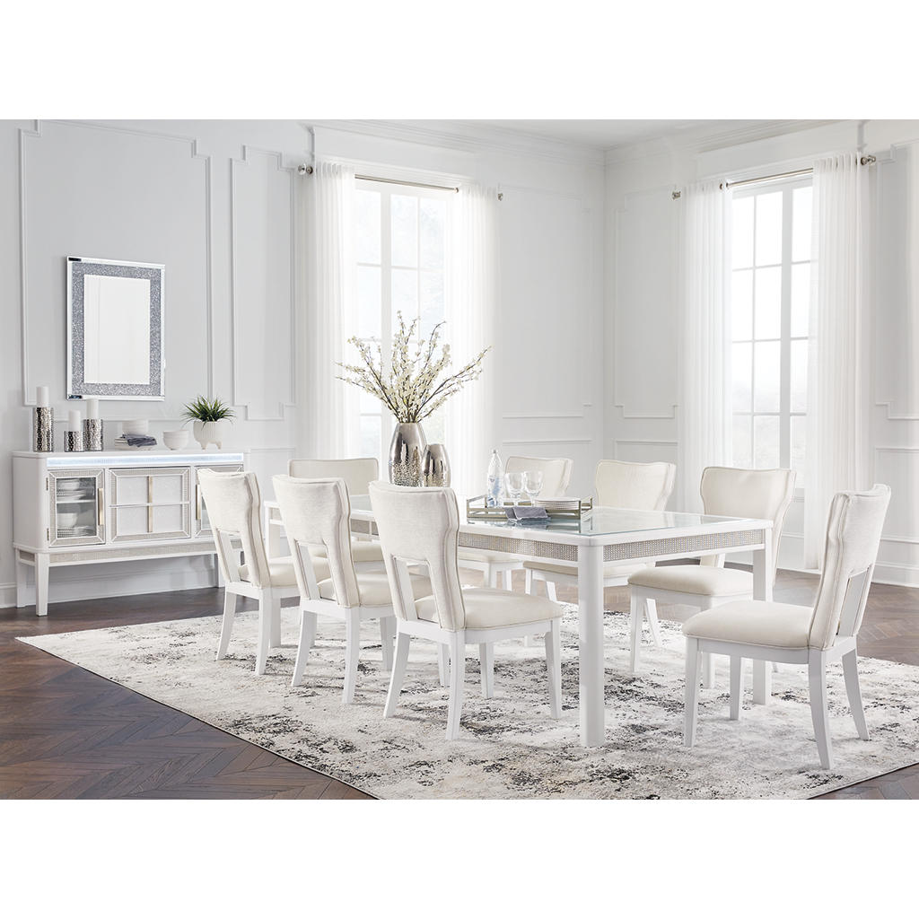 Chalanna Dining Table and 8 Chairs Signature Design by Ashley® Uncategorized