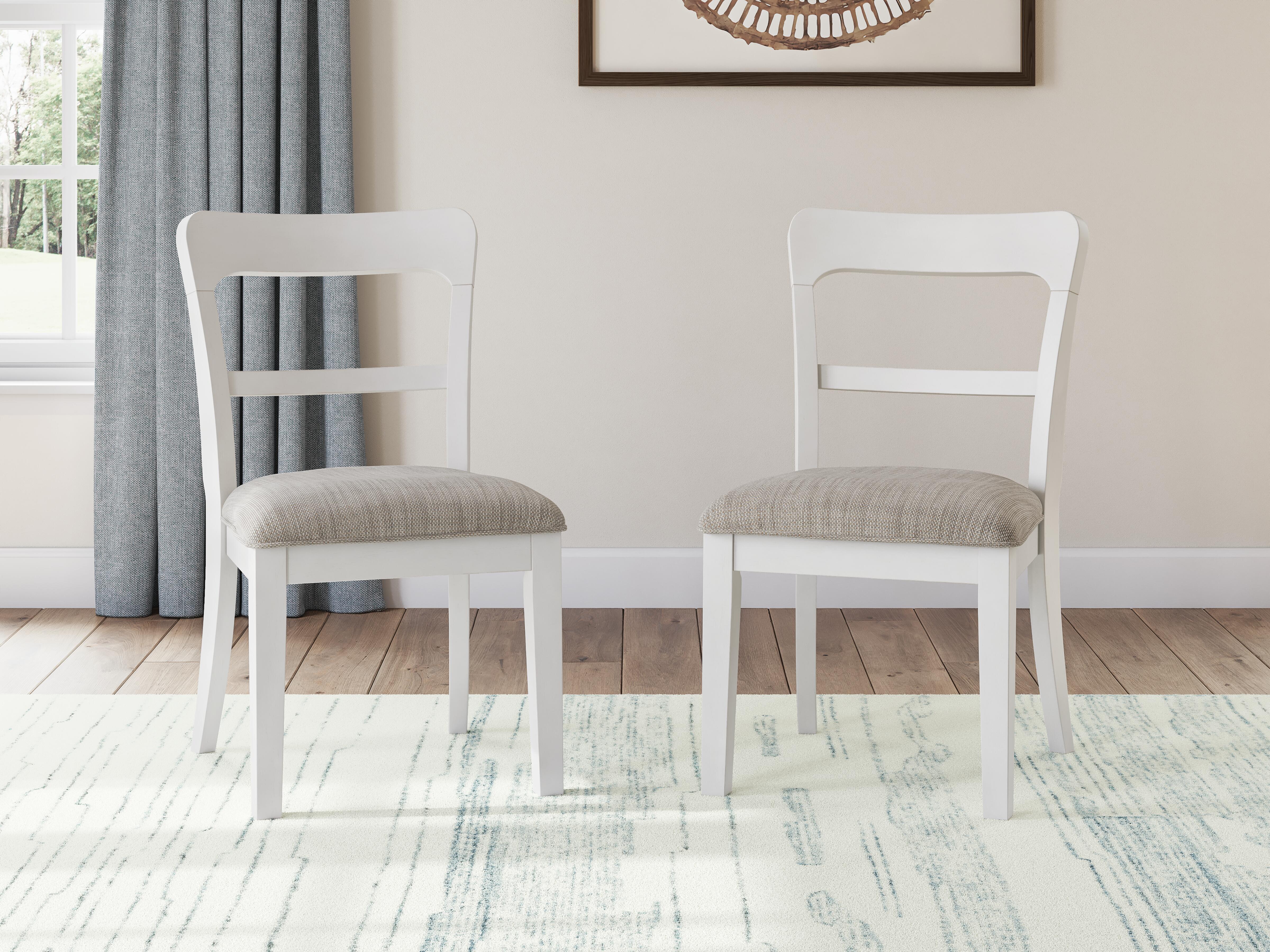 Greddinton Square Pedestal Table and 6 Chairs (D29 — 2nd Colorway)