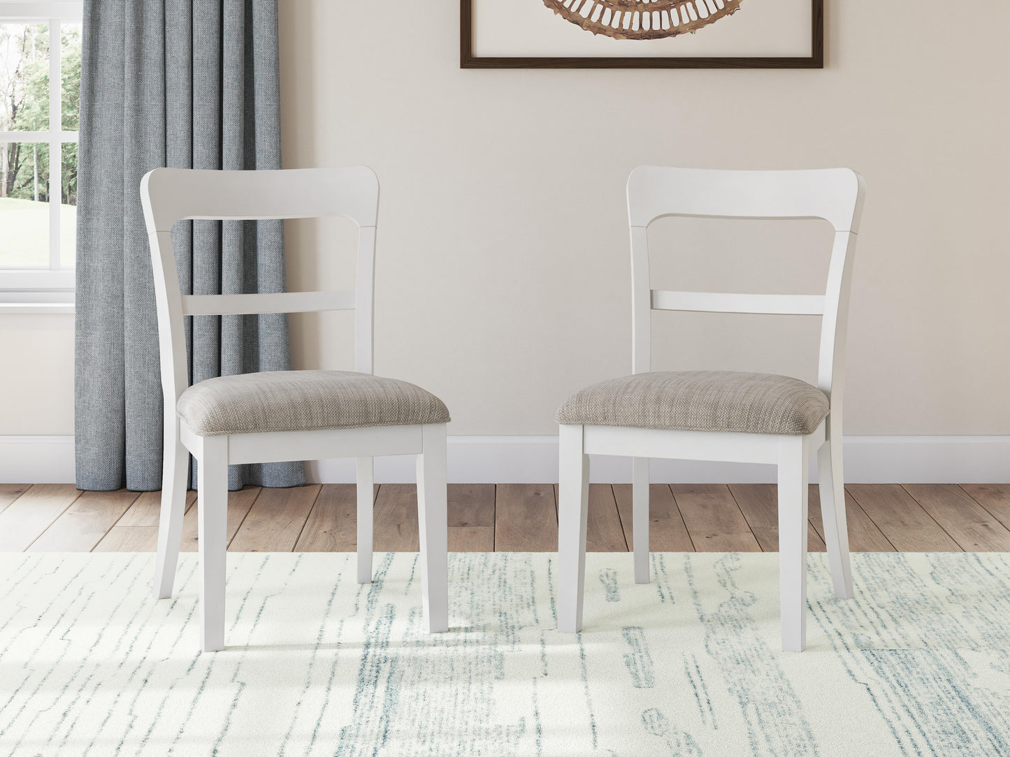 Greddinton Square Pedestal Table and 6 Chairs (D29 — 2nd Colorway)