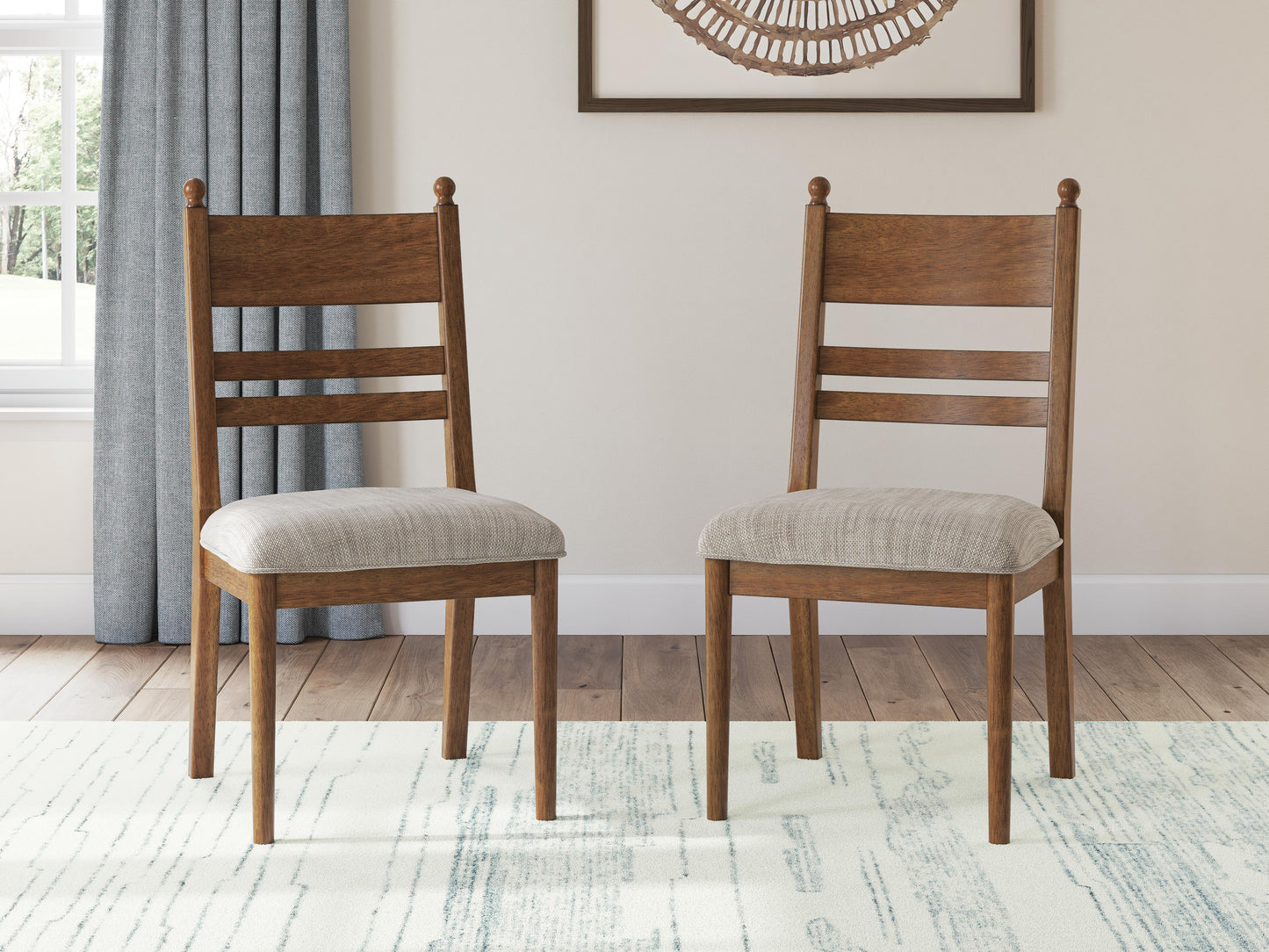 Greddinton 86-Inch Dining Table and 6 Chairs (D26 — 39in Chairs)