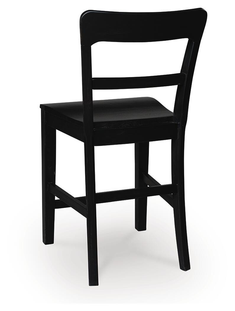 Greddinton Counter Table and 4 Barstools (D8 — 39in Stools)