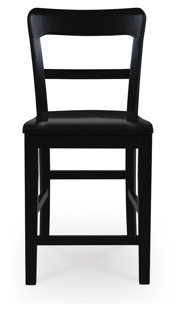 Greddinton Counter Table and 4 Barstools (D8 — 39in Stools)