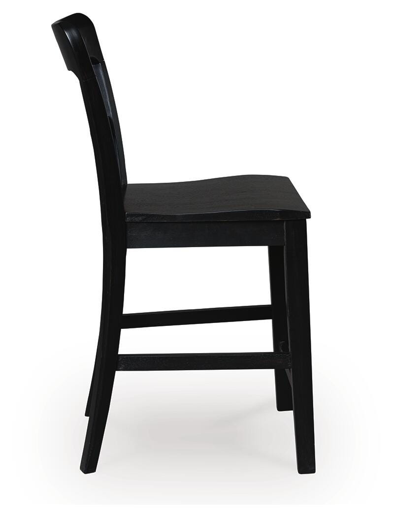Greddinton Counter Table and 4 Barstools (D8 — 39in Stools)