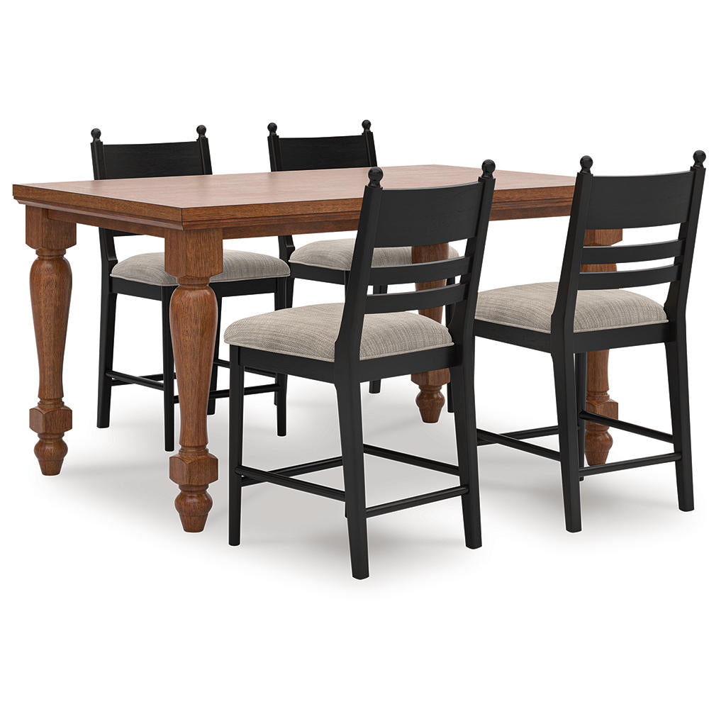 Greddinton Counter Height Dining Table and 4 Barstools Ashley® Dining Room Sets