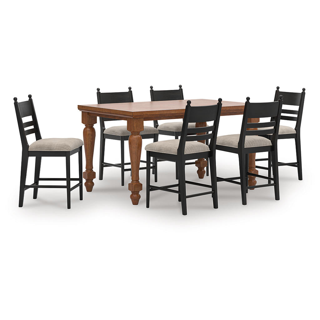 Greddinton Counter Height Dining Table and 6 Barstools Ashley® Dining Room Sets