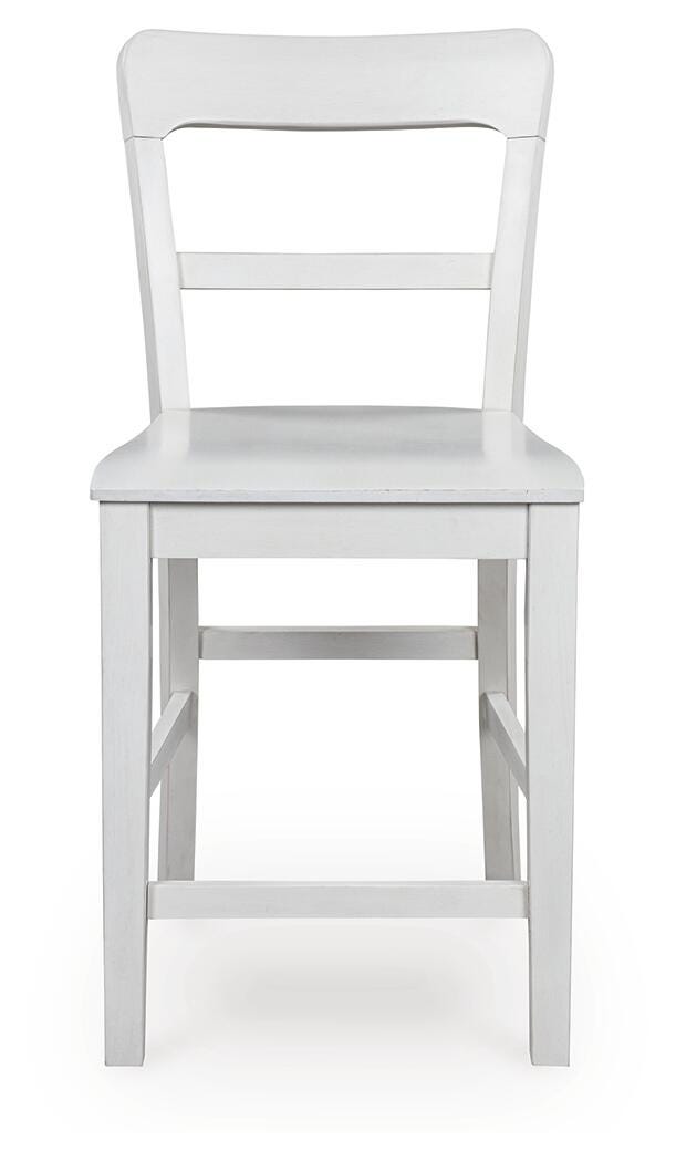 Greddinton Counter Table and 6 Barstools (D14 — 39in Stools) Signature Design by Ashley® Dining Package