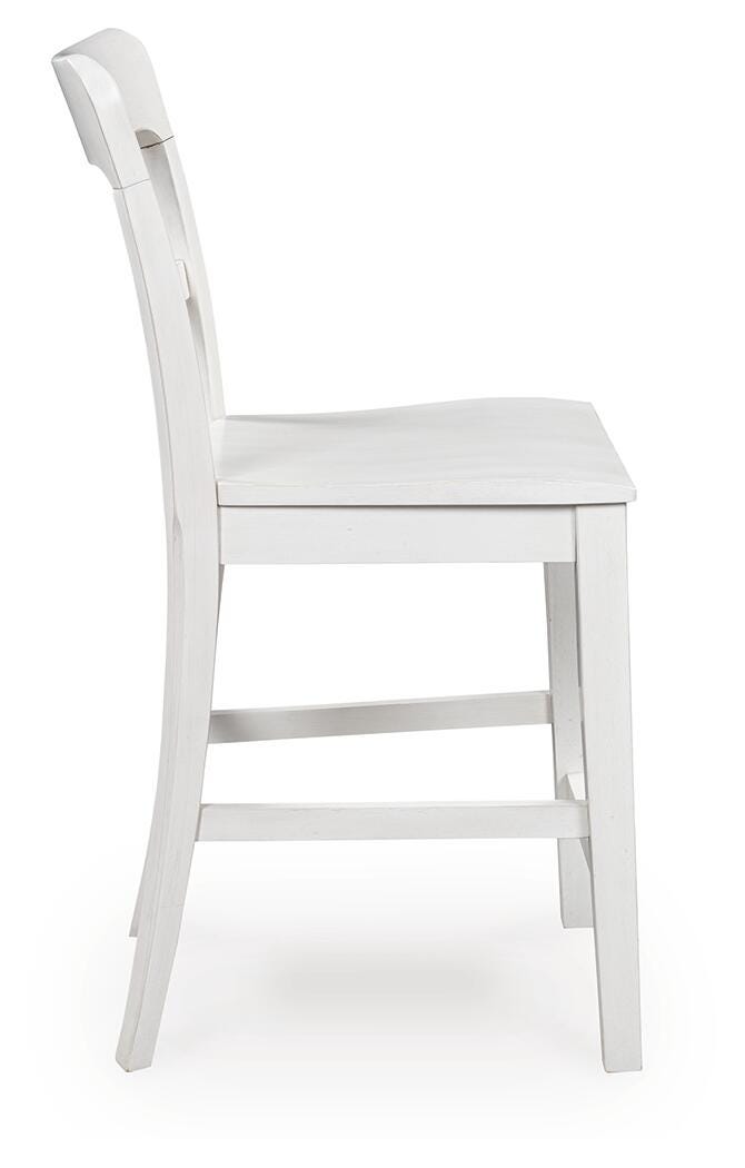 Greddinton Counter Table and 6 Barstools (D14 — 39in Stools) Signature Design by Ashley® Dining Package