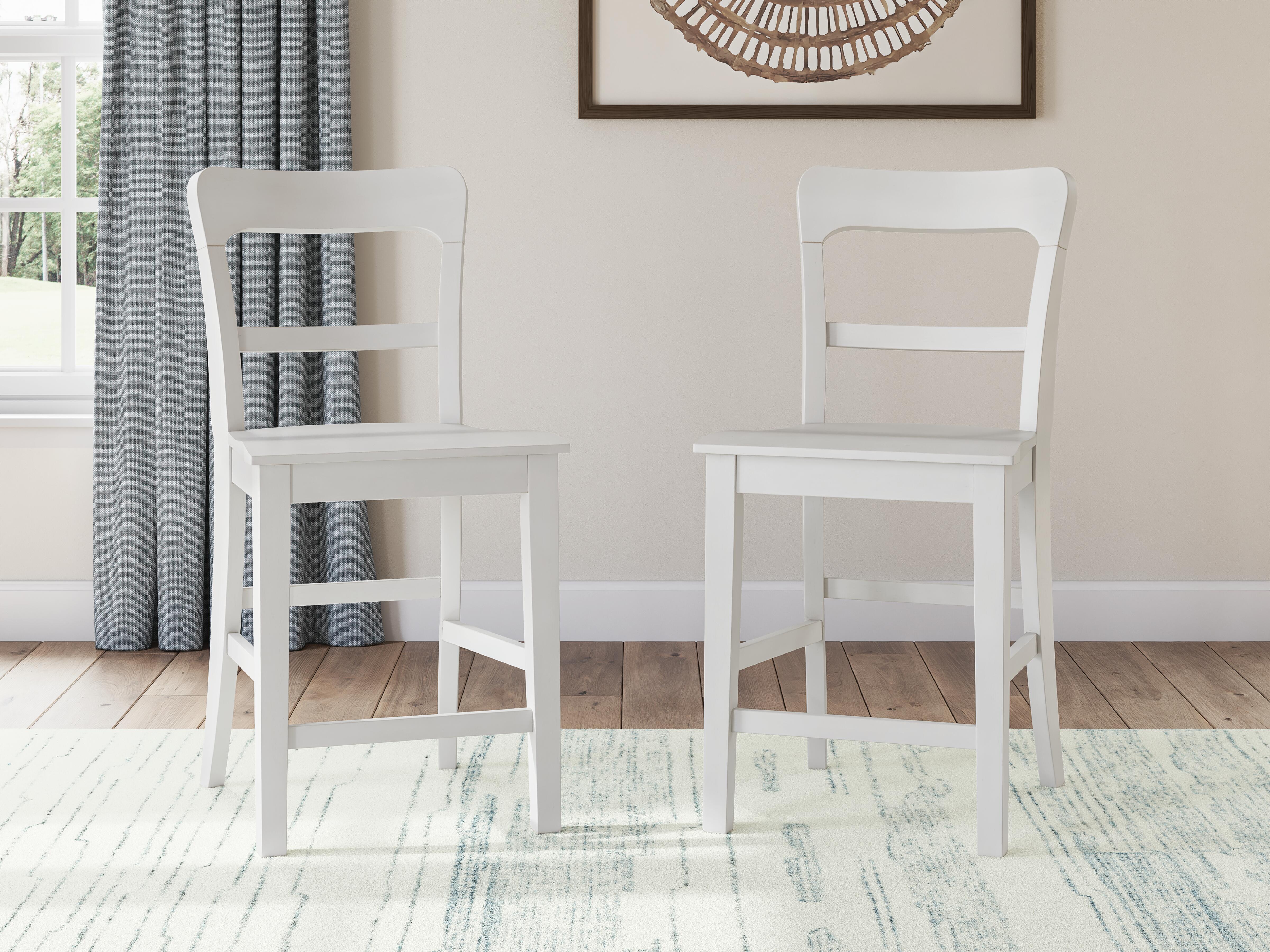 Greddinton Counter Table and 6 Barstools (D14 — 39in Stools) Signature Design by Ashley® Dining Package