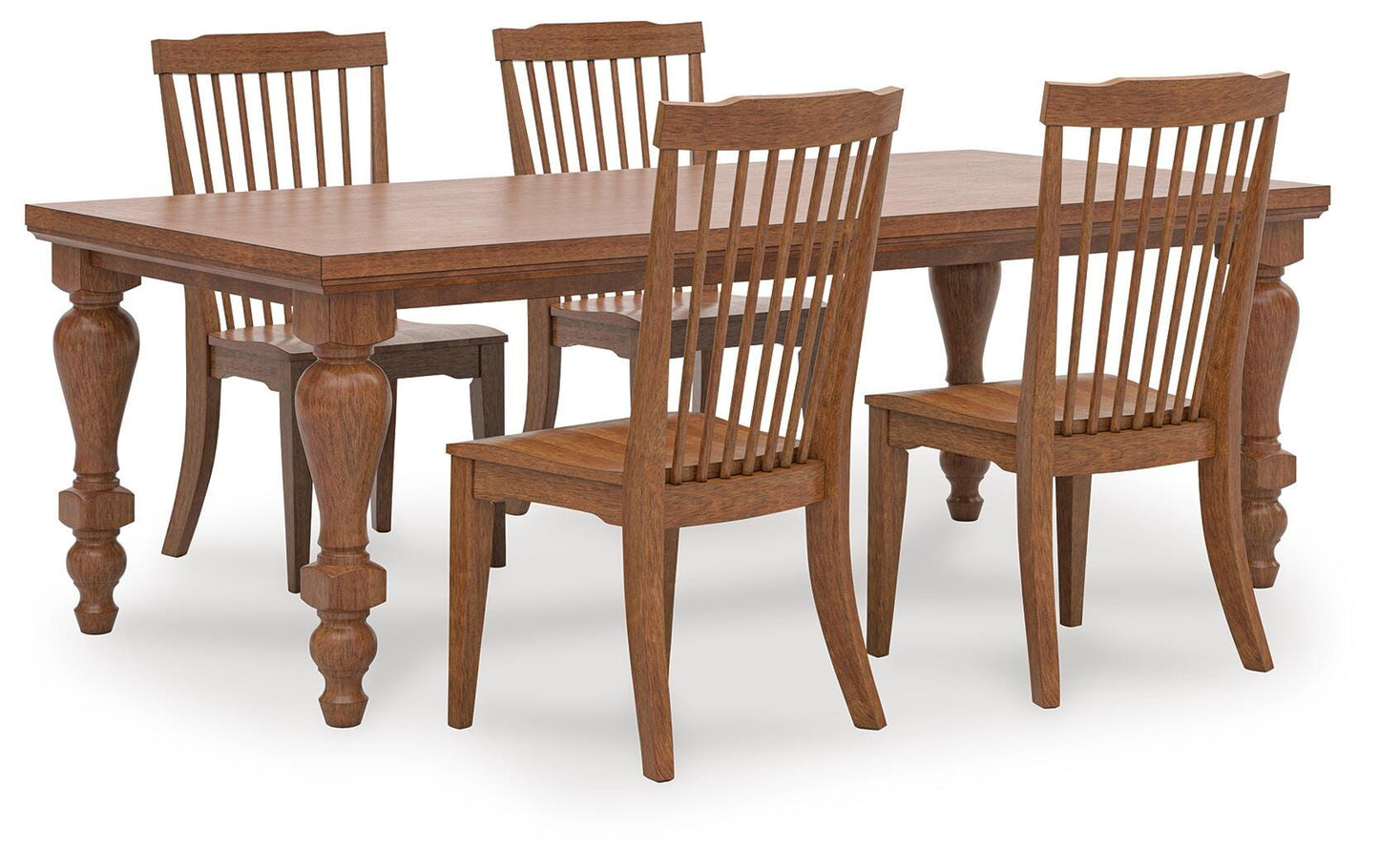 Greddinton 86-Inch Dining Table and 4 Chairs (D4 — 40in Chairs)