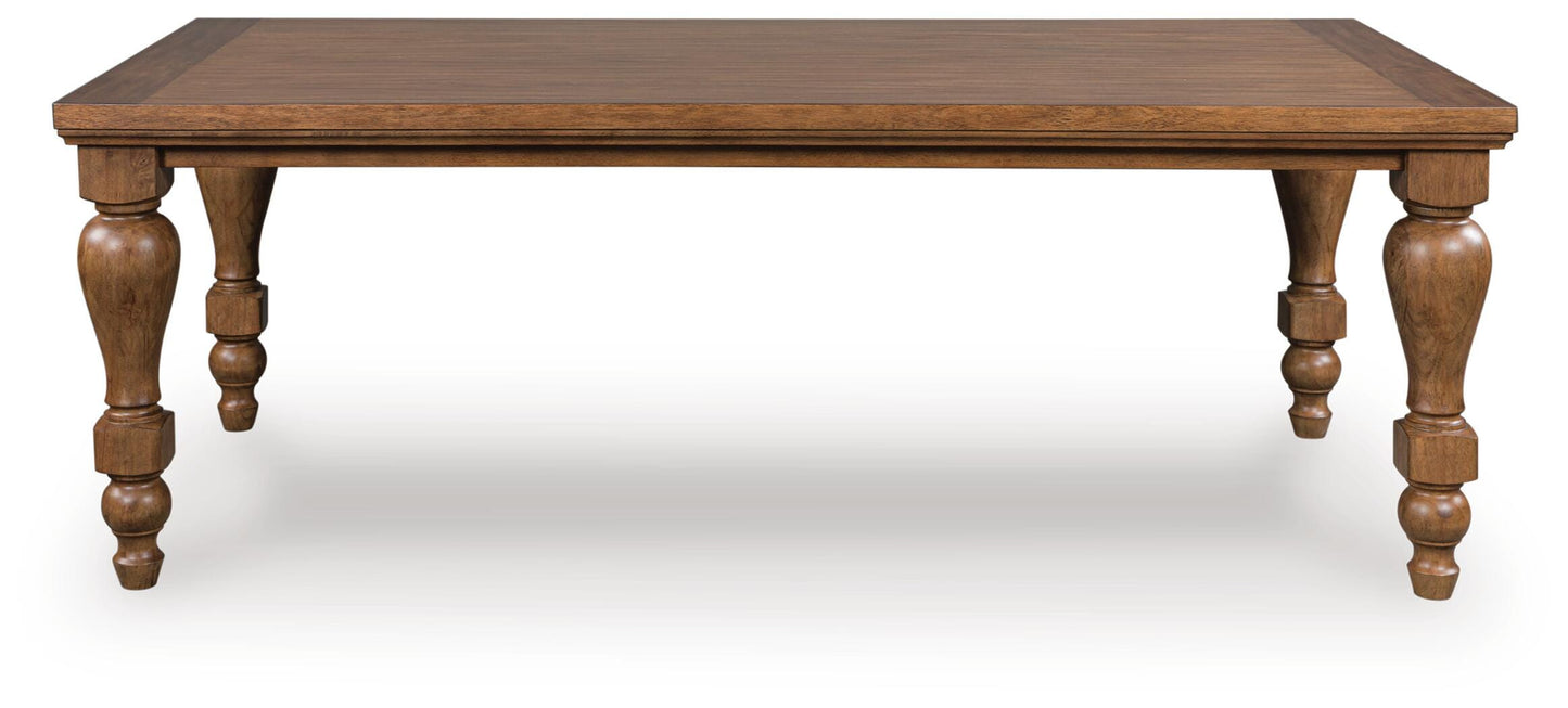 Greddinton 86-Inch Dining Table and 6 Chairs (D21 — 35in Chairs)