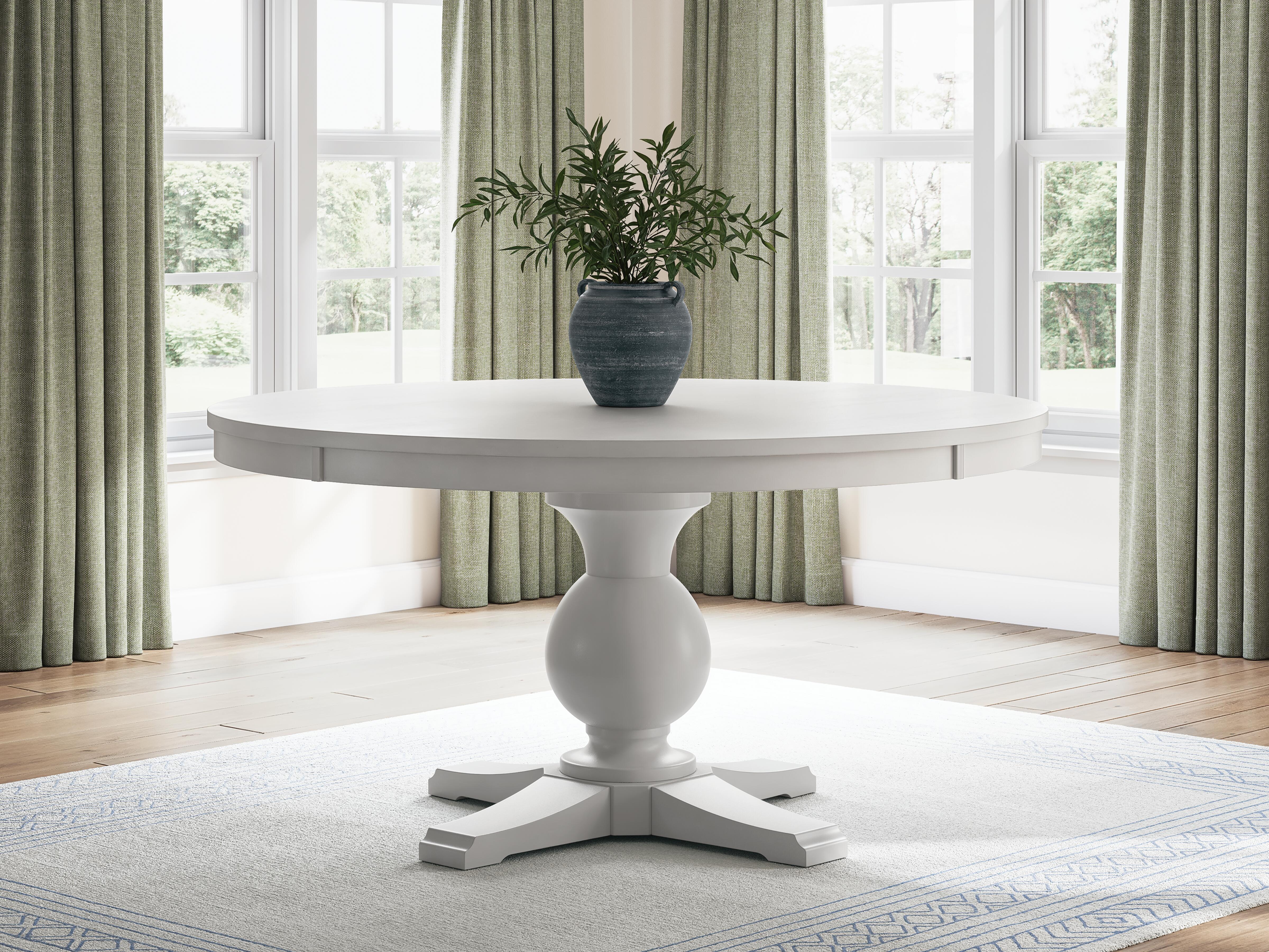 Greddinton Square Pedestal Table and 4 Chairs (D5 — 2nd Colorway)
