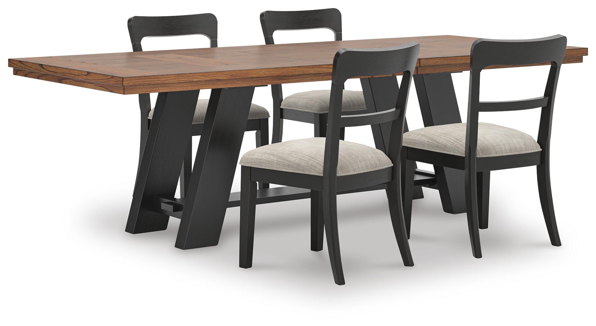 Greddinton Extension Dining Table and 4 Chairs Signature Design by Ashley® Dining Room