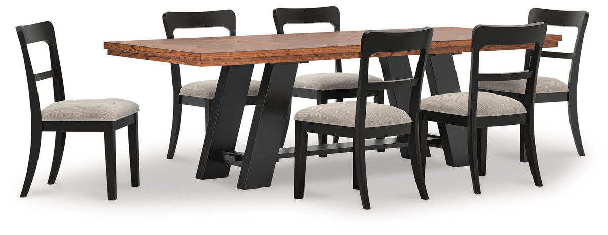 Greddinton Extension Table and 6 Chairs (D31 — 35in Chairs) Signature Design by Ashley® Dining Room
