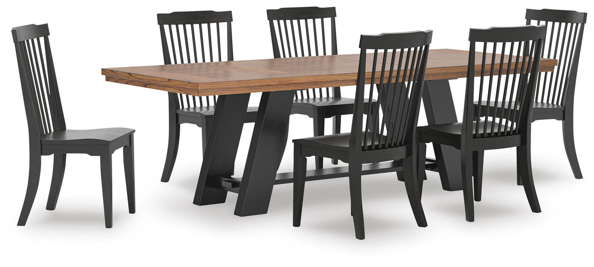 Greddinton Extension Table and 6 Chairs (D33 — 40in Chairs) Signature Design by Ashley® Dining Room