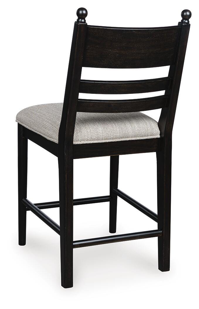 Greddinton Counter Table and 6 Tall Barstools (D15 — Mixed Set)
