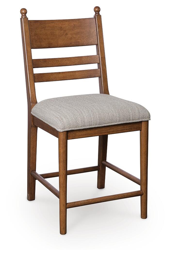 Greddinton Counter Table and 6 Tall Barstools (D15 — Mixed Set)