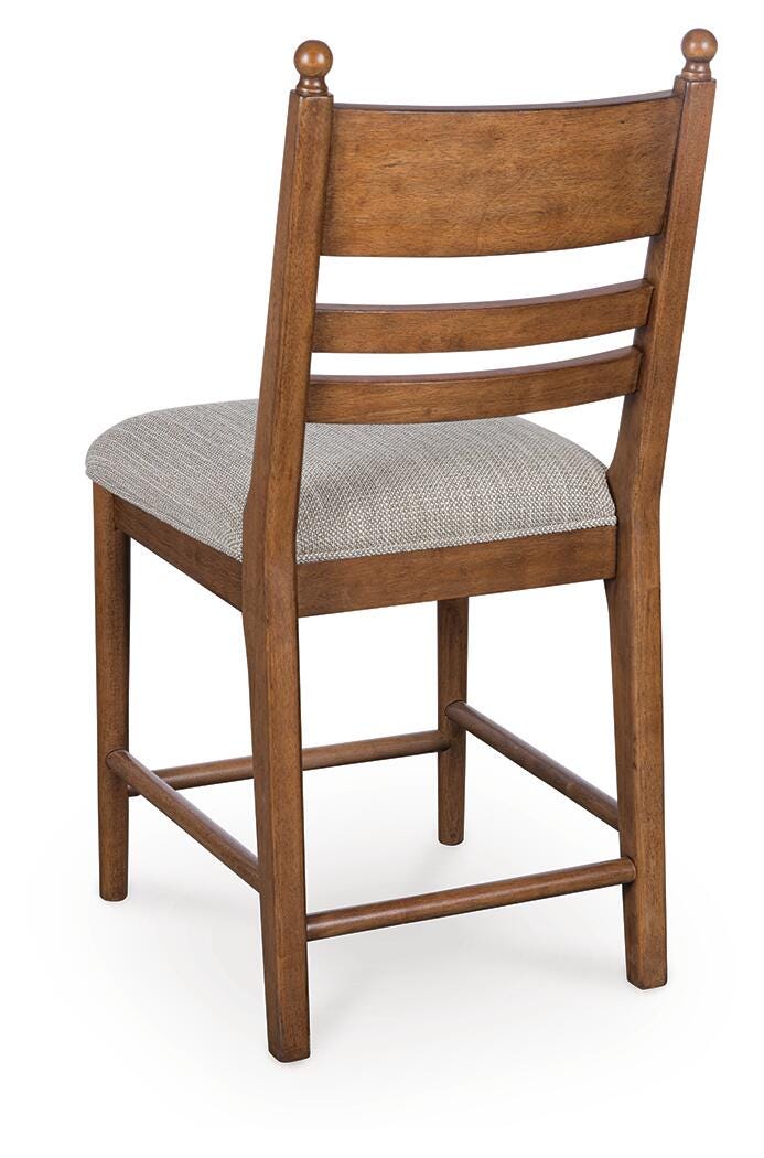 Greddinton Counter Table and 6 Tall Barstools (D15 — Mixed Set)