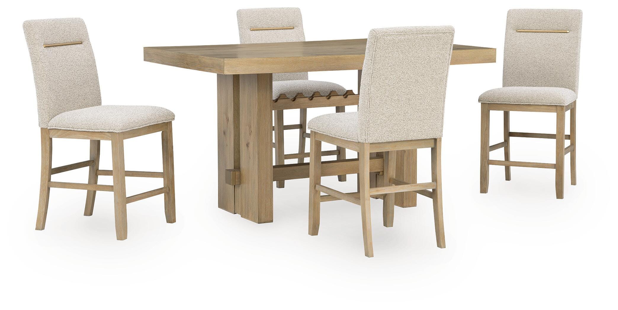 Lasinger Counter Height Dining Table and 4 Barstools Signature Design by Ashley® Dining Room
