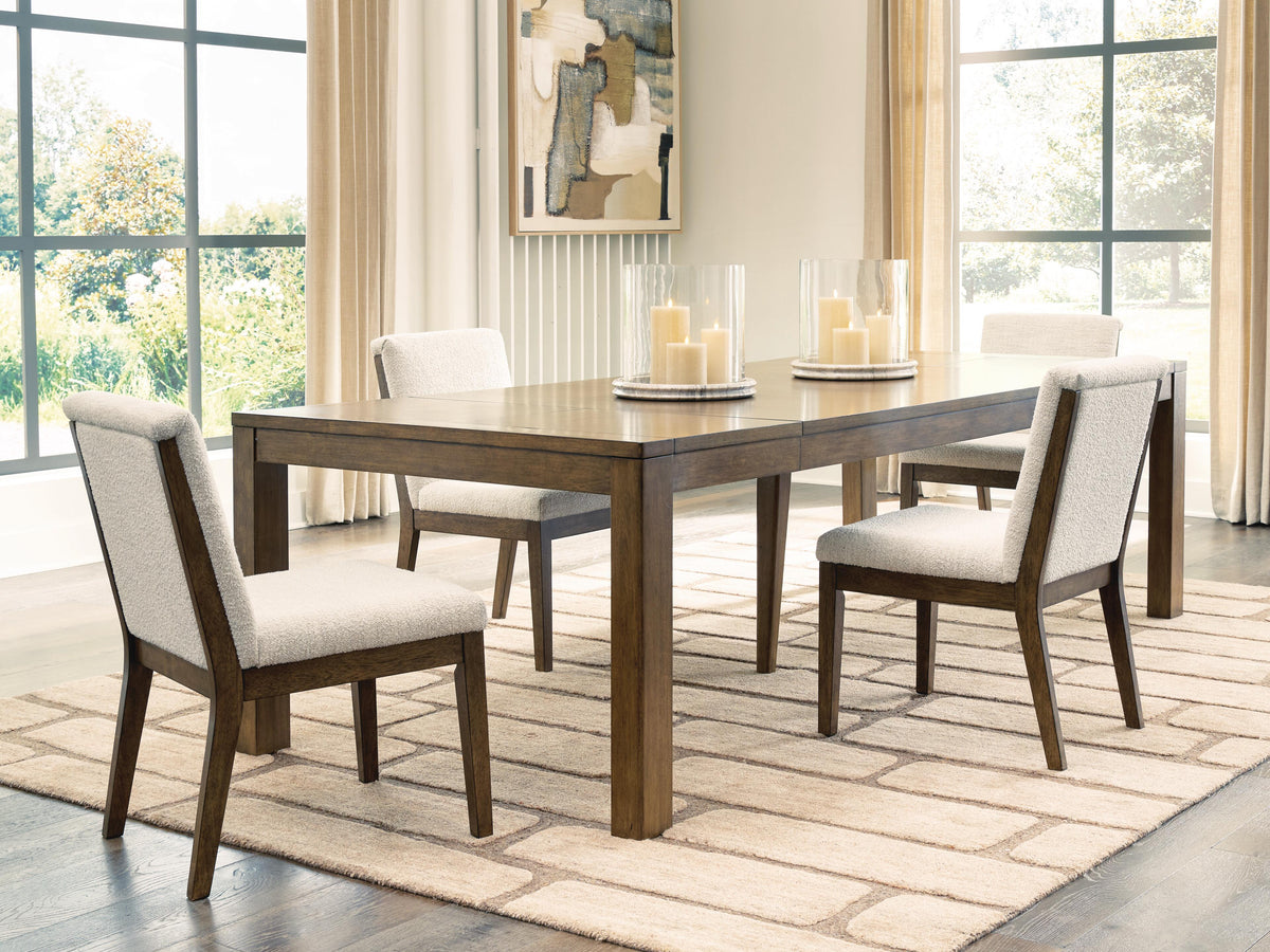 Marxmore Extension Dining Table and 4 Chairs Benchcraft® Dining Room