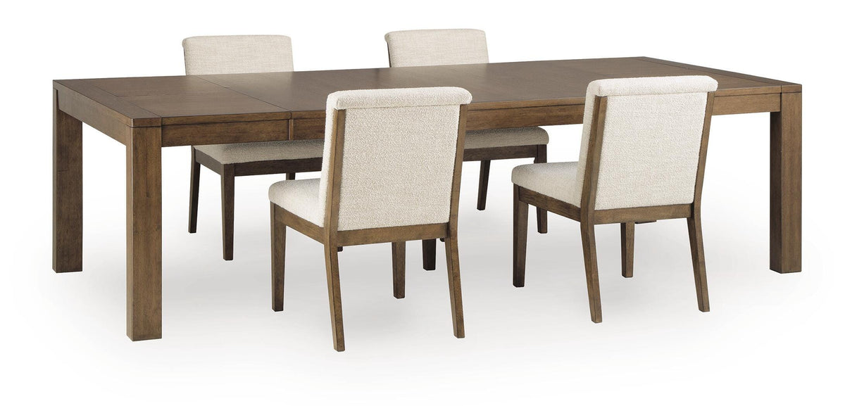 Marxmore Extension Dining Table and 4 Chairs Benchcraft® Dining Room