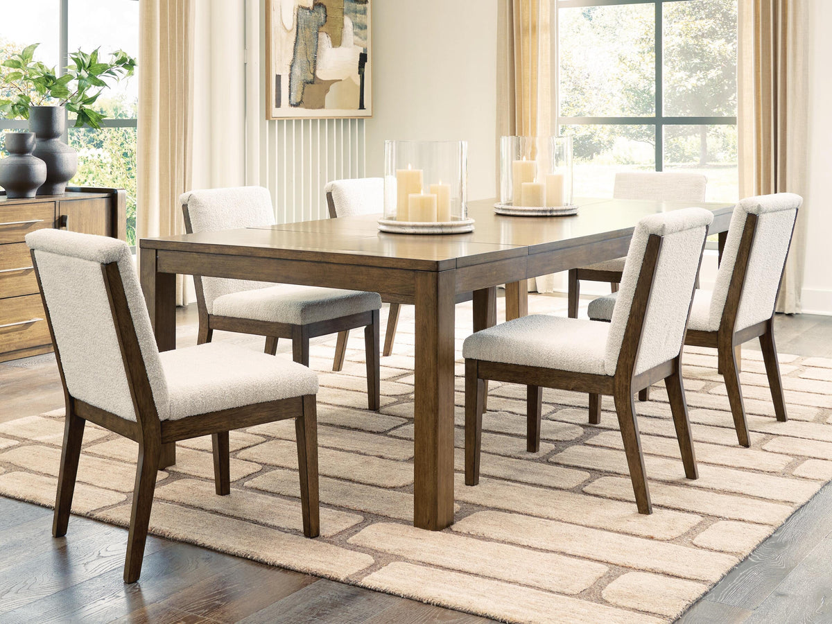 Marxmore Extension Dining Table and 6 Chairs Benchcraft® Dining Room