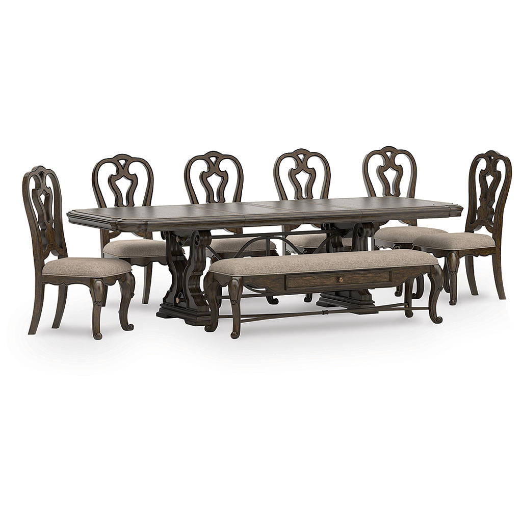 Maylee Dining Table, 6 Chairs and Bench Signature Design by Ashley® Uncategorized