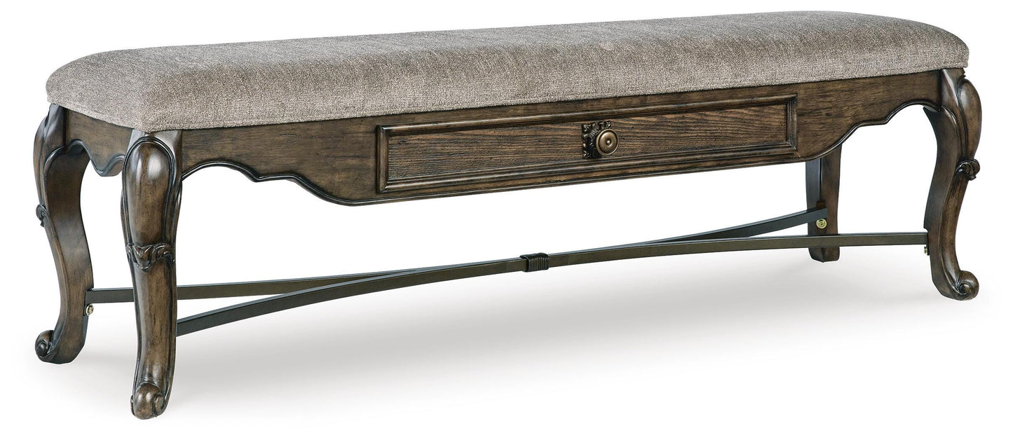Maylee Extension Dining Table, 4 Chairs and Bench