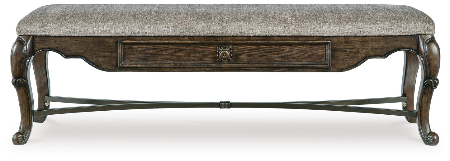 Maylee Extension Dining Table, 4 Chairs and Bench