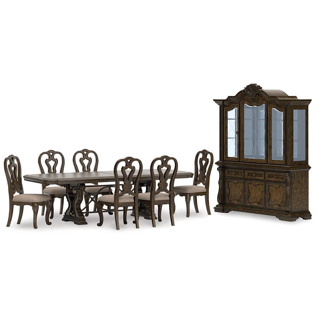 Maylee Dining Table with 6 Chairs and Buffet and Hutch Signature Design by Ashley® Uncategorized