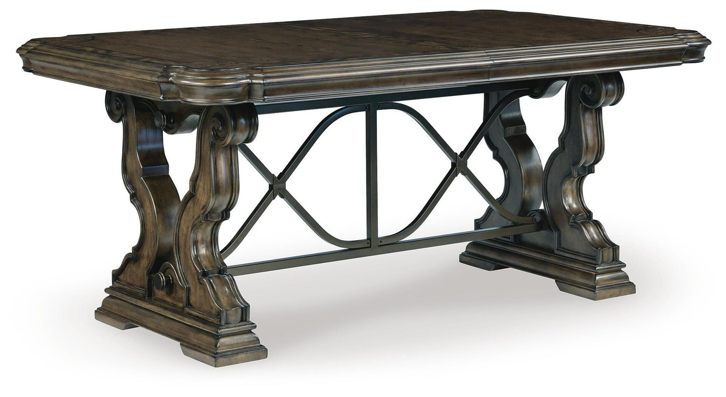 Maylee Extension Dining Table, 4 Chairs and Bench
