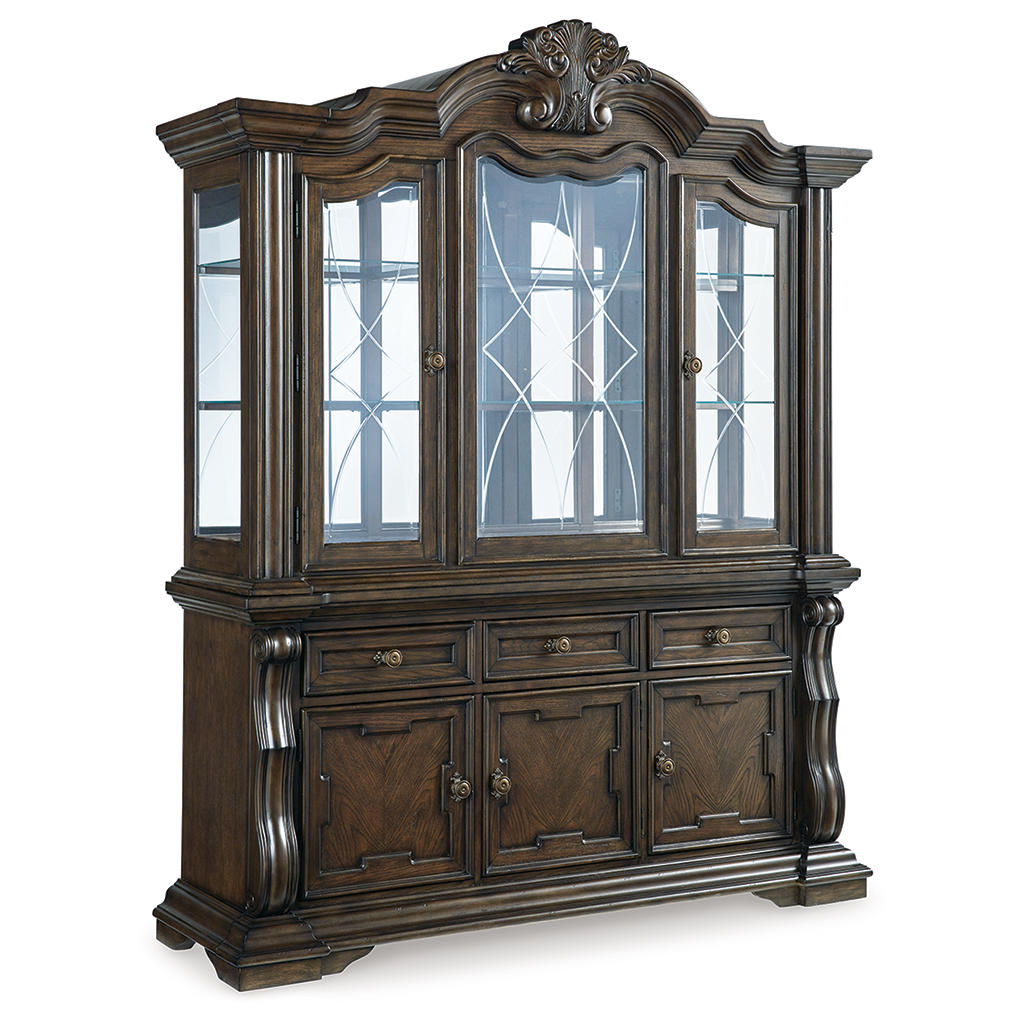 Maylee Dining Table with 6 Chairs and Buffet and Hutch Signature Design by Ashley® Uncategorized