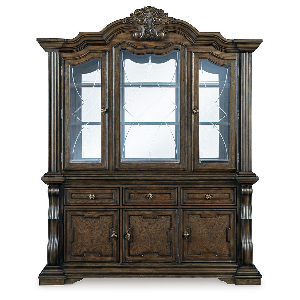 Maylee Dining Table with 6 Chairs and Buffet and Hutch Signature Design by Ashley® Uncategorized