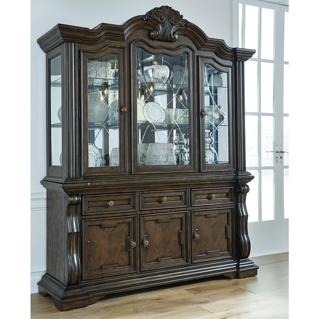 Maylee Dining Table with 6 Chairs and Buffet and Hutch Signature Design by Ashley® Uncategorized