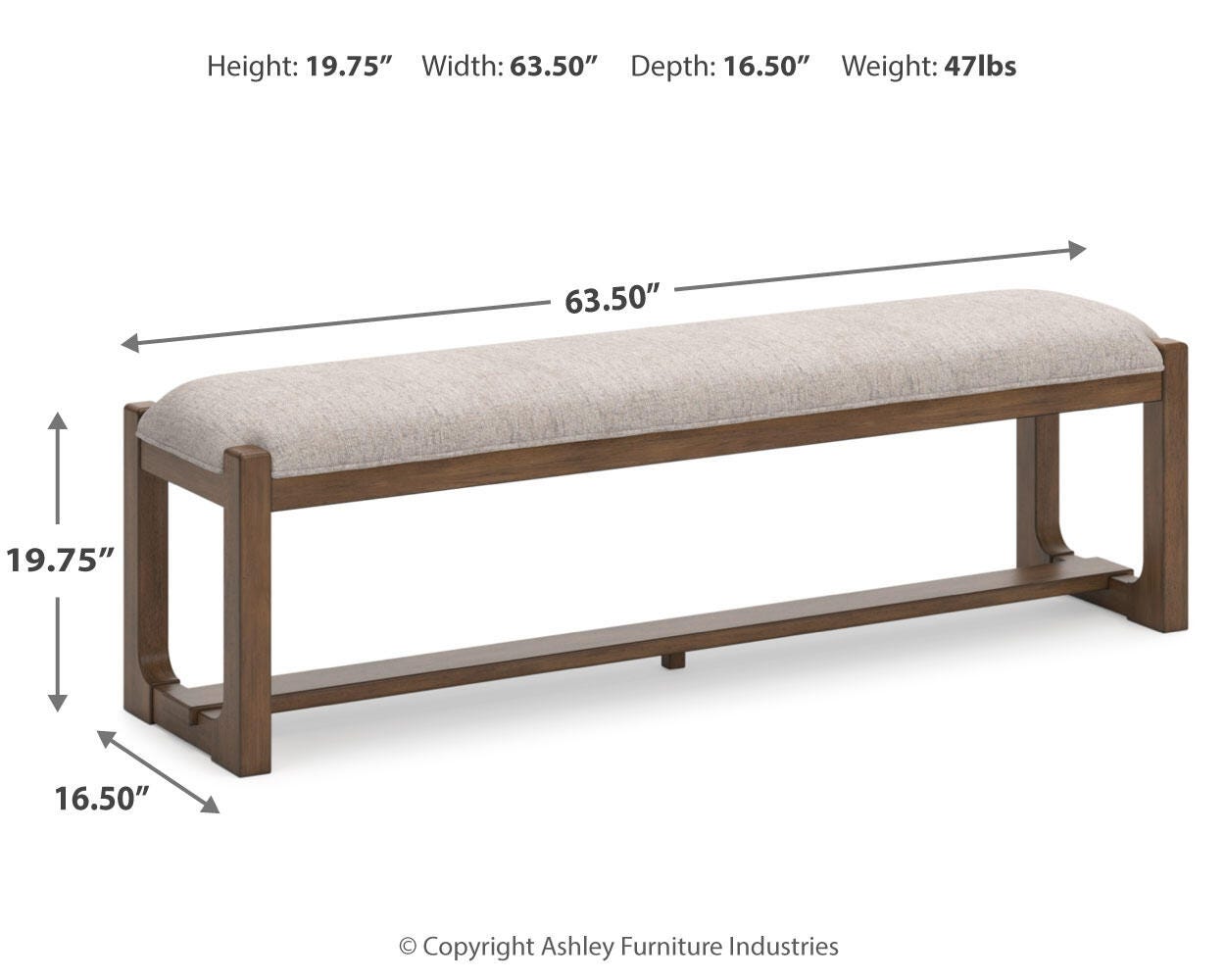 Cabalynn Dining Table, 2 Chairs and Bench — 4-Piece Set Signature Design by Ashley® Dining Room
