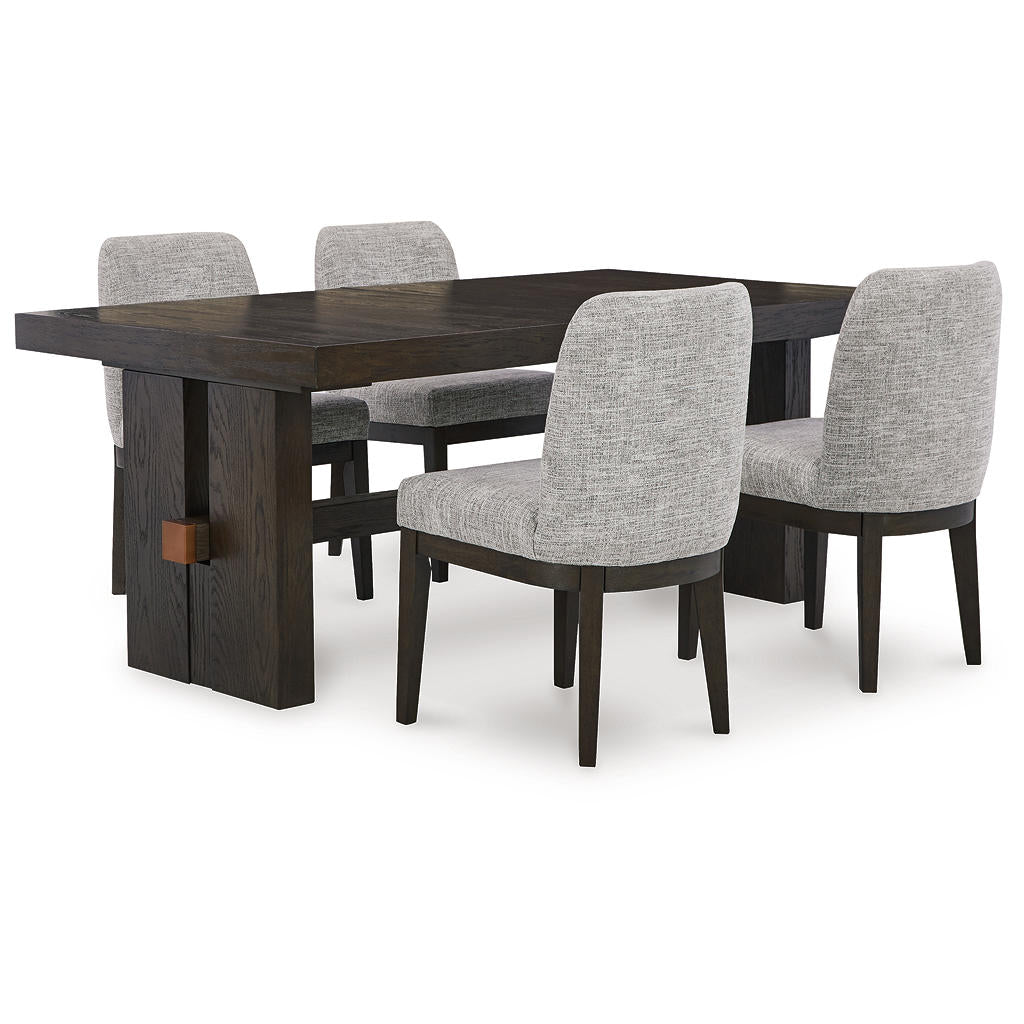 Burkhaus Dining Table and 4 Chairs Signature Design by Ashley® Uncategorized