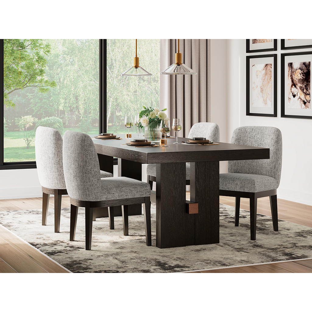 Burkhaus Dining Table and 4 Chairs Signature Design by Ashley® Uncategorized