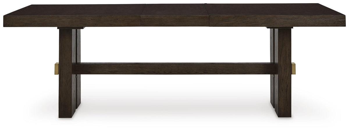 Burkhaus Dining Table and 6 Arm Chairs — 7-Piece Set Signature Design by Ashley® Dining Package