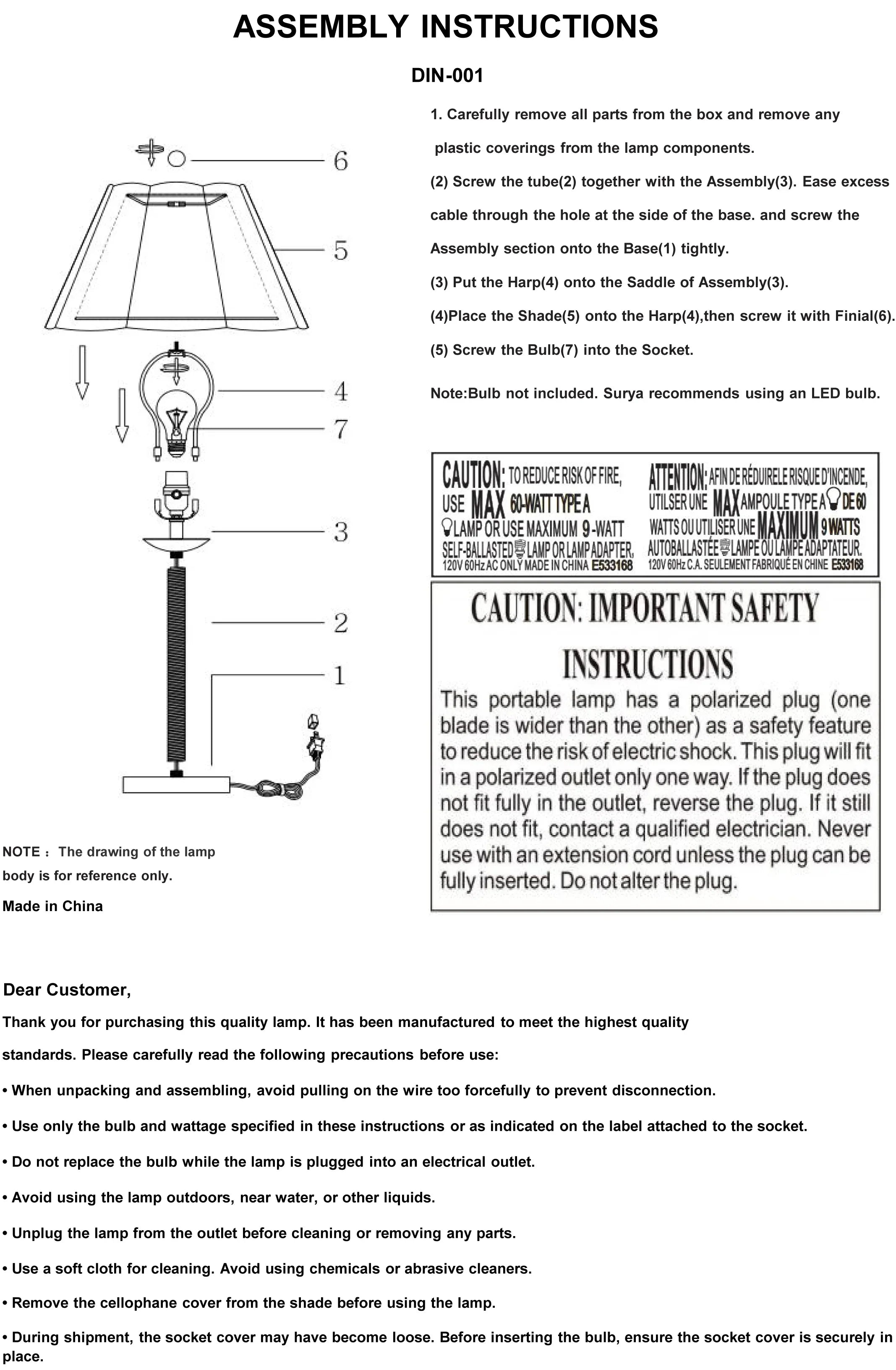 Dinnan Accent Table Lamp Livabliss Dinnan