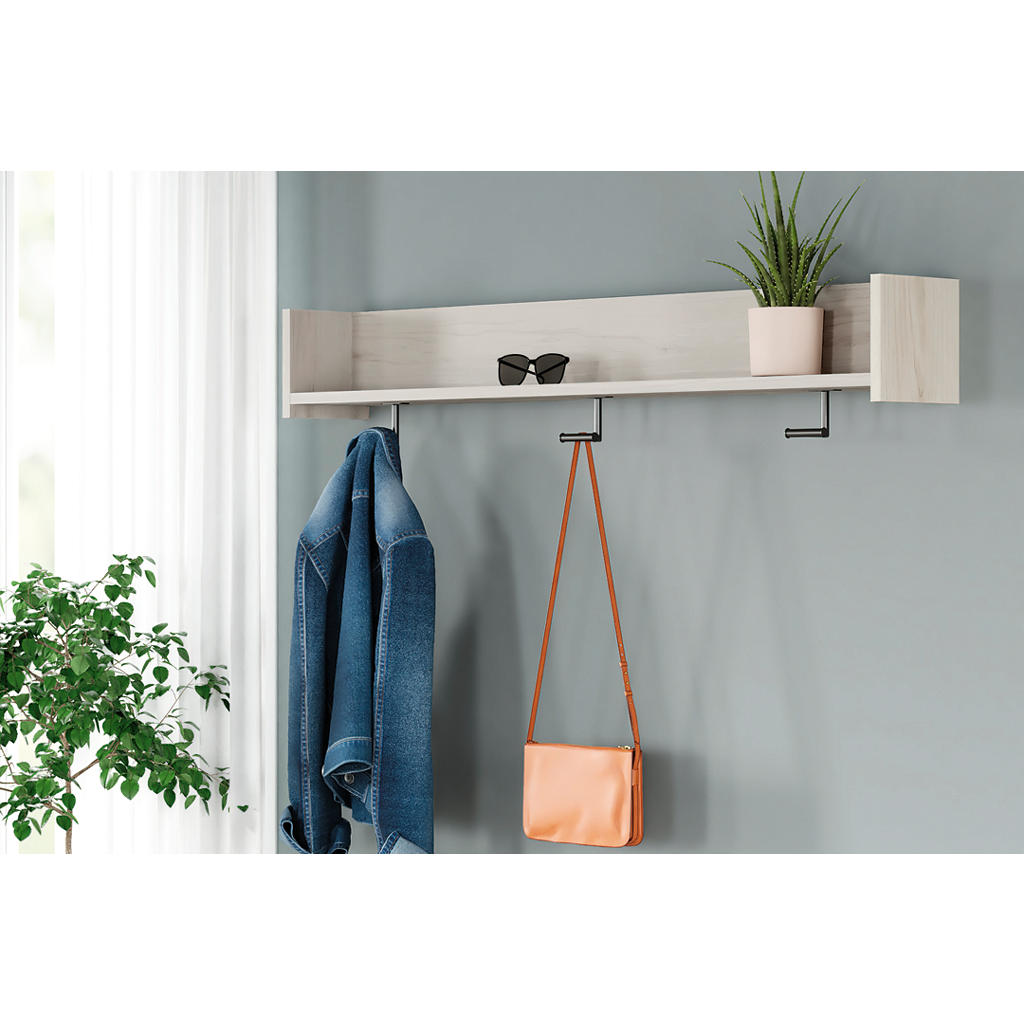 Socalle Wall Mounted Coat Rack with Shelf Signature Design by Ashley® Wall Decor