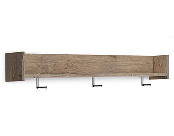 Oliah Wall Mounted Coat Rack with Shelf Signature Design by Ashley® Wall Decor