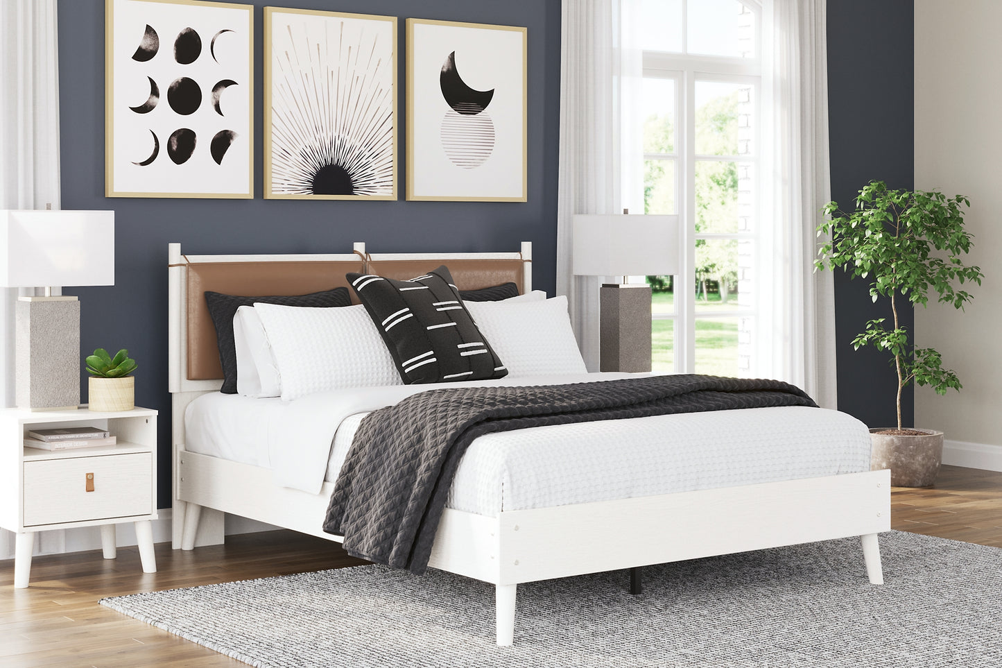 Aprilyn Queen Panel Platform Bed with Dresser and Nightstand