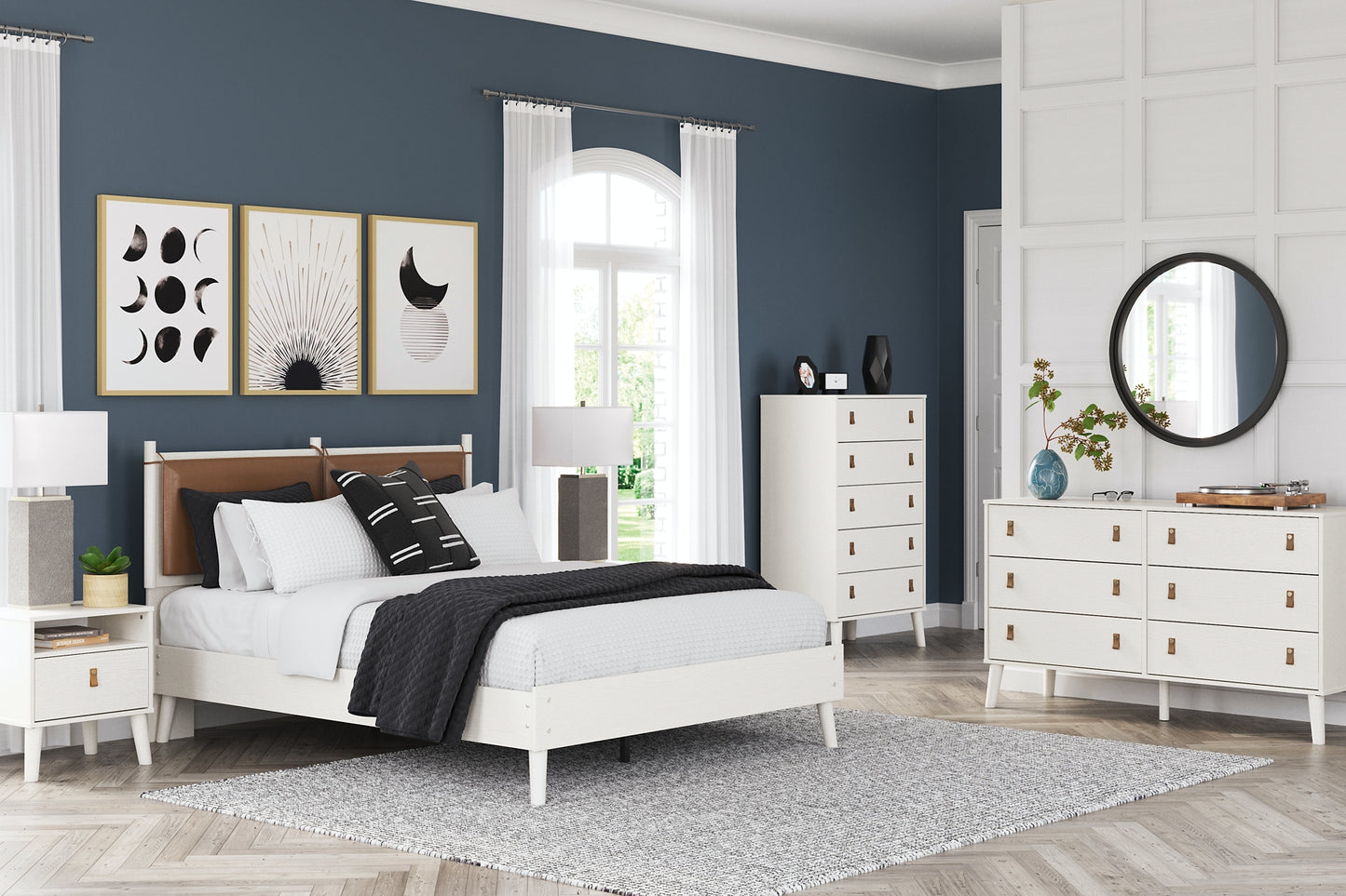 Aprilyn Queen Panel Platform Bed with Dresser and Nightstand